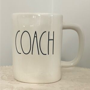 White ‘Coach’ Rae Dunn Mug